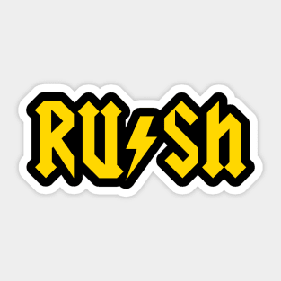 Rush AC/DC-Style Sticker